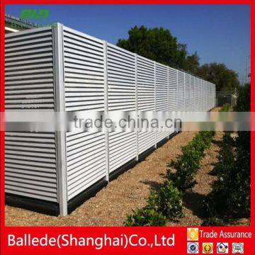 easy install aluminum fixed louvre fence for garden machine