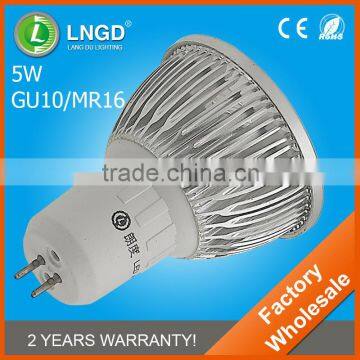 Constant Current Driver Aluminum LED GU10 5W
