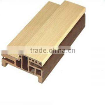 wood plastic door profile moulding/wpc door frame moulding/wood plastic door frame moulding/plastic decorative door moulding