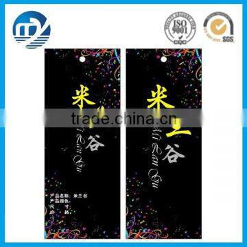 2015 hot sale paper clothing hang tag in china