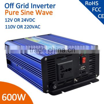 CE RoHS approved 12v 220v solar power inverter 600W inverter pure sine wave                        
                                                                                Supplier's Choice