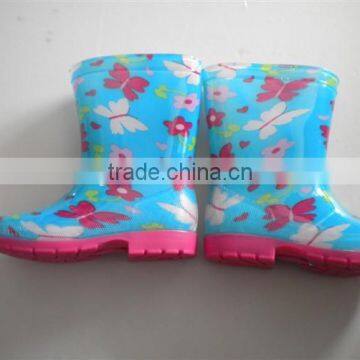 transparent crystal princess lostland light PVC rain boot