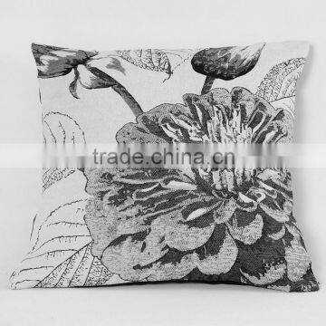 Wenyu white custom printing cushion linen with cushion filling cushion cover