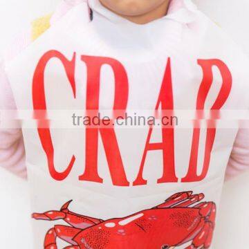 2015 Hot sale good printing LDPE plastic restaurant bibs                        
                                                Quality Choice