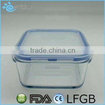 Hot Sale Clear Airtight Microwave Pyrex Glass Lunch Box photo-5