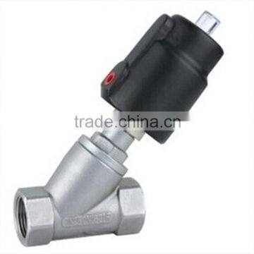 SS316 Single action spring return angle seat valve