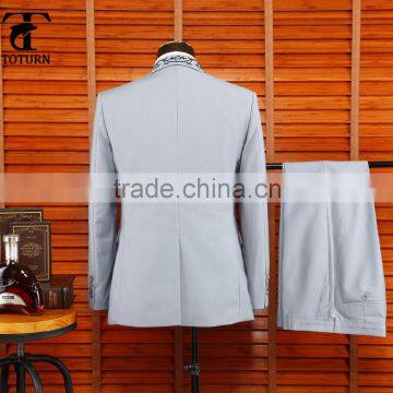 2016 Hot Selling British Style Oem Manufacturer Formal Wear Gem Embroidery Design Pant Coat Design Men Wedding Suits Man photo-4