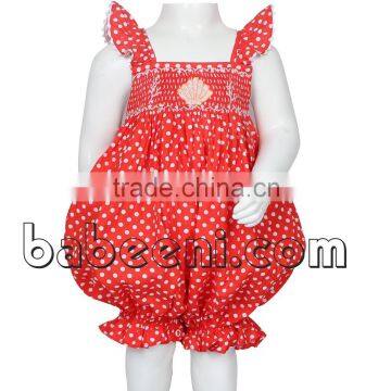 Adorable seashell hand smocked girl bubble