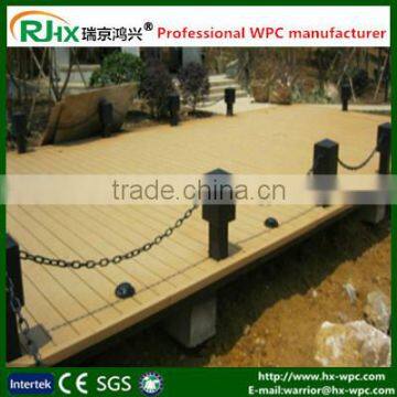 wood-plastic composites decking floor with good service and good quality for outdoor garden decoration