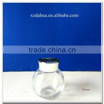 high quality clear glass spice papper salt bottle with multi lid