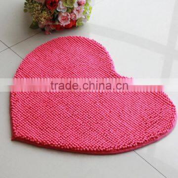 short pile chenille shaped floor mat