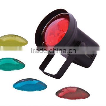 Pin spot light with color lense