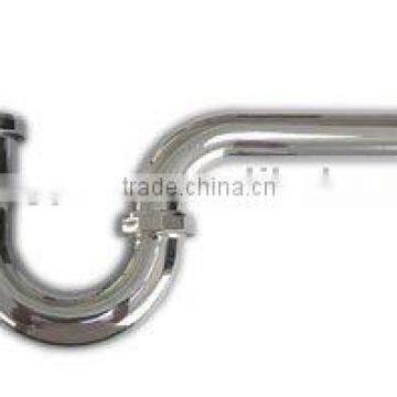Tubular trap waste drainage