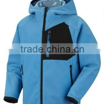 Children elegant hooded fleece jacket