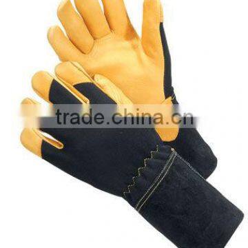 JS1304/4.5,2013 hot sale Golden Deer Grain leather Driver Safety Gloves