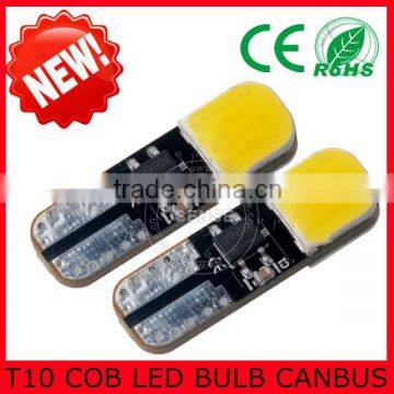 Epistar t10 w5w chip on board/plasma led bulb canbus/no canbus