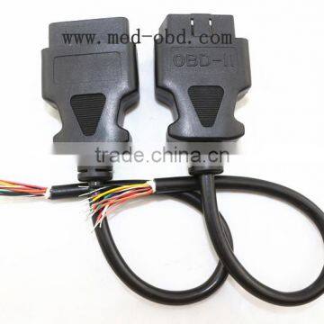 OBD2 J1962 Male 16Pin To Open End