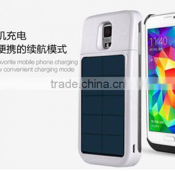 Private model solar battery case for Sam sung S5, portable wireless power bank, high quality wireless charger with custom logo