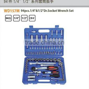 94pcs.1/4"&1/2"Dr.Metric Socket Set