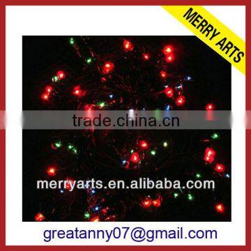yiwu china hot sale red solar christmas led decoration lights online for sale