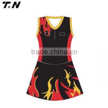 sublimated netball dress with custom design