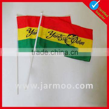 Hot sale world cup PVC custom hand held flag