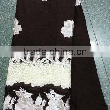 hot sell 2014 new fashion style 100% cotton african lace fabric swiss voile lace dry lace hot sell embroidery fabric