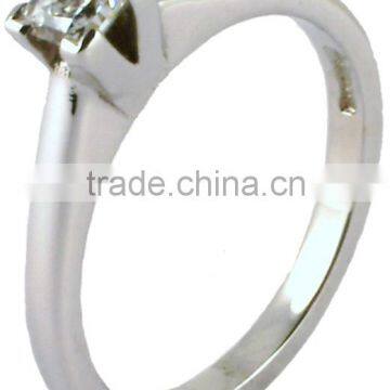 White Gold Diamond Enhanced Ring
