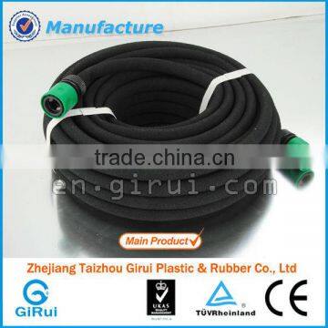 Rubber soaker hose for irrigation saving water