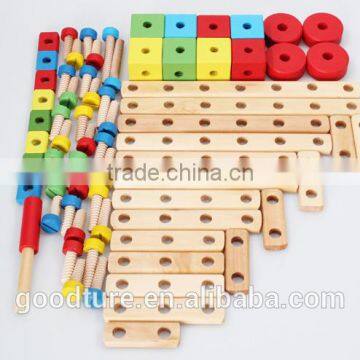 Multi Purpose Nut Combination 71 Pieces Intelligent DIY Wooden Toy photo-3