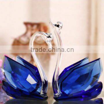 luxury design crystal couple swan