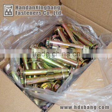 M12 hex bolt sleeve anchor with zinc plated made in hebei