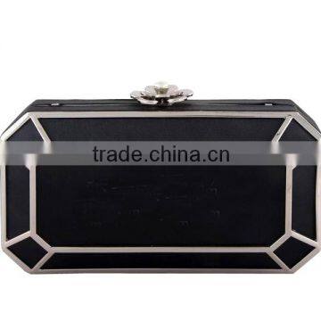 EV3034 Hot Selling Evening Clutch Bag Black Box Young Women Acrylic Clutch Bag Quality Choice