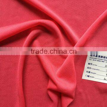 90g/sm 100%Polyester transparent knit thin jersey fabric for lining and scarf