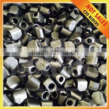 C20 Construction drilling tools auger blocks cutting bit tool holder for 19mm shank conical bits