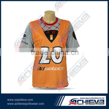 Custom design lacrosse tops pinnies