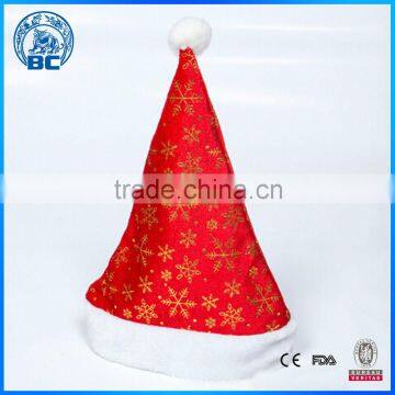 Wholesale Christmas Decoration Supplies High Quality Plush/Nonwovens Christmas Hat