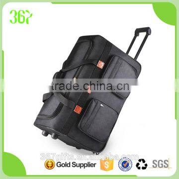 Top Quality Polyester Fabric Luggage Bags Outdoor Travel Trolley Bags on Wheels