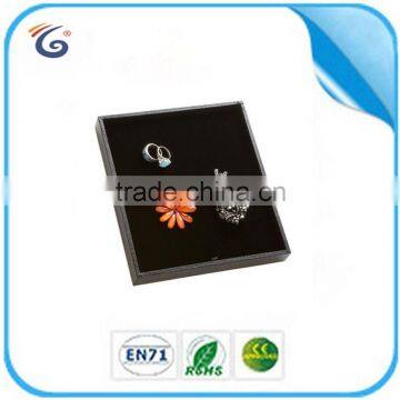 Black colour kinds of jewelries jewelry box velvet