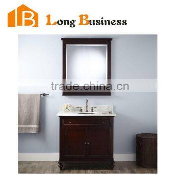 LB-LX2082 China Supplier solid wood modern italian shaped bathroom vanity for sale