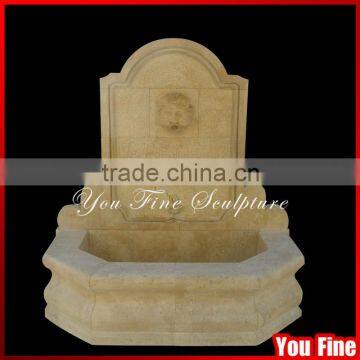 Hot Sale Simple Beige Marble Fountain Waterfalls