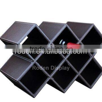 Hot sale counter top plywood holder for wine display