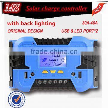 LCD 30A Solar Panel Regulator Charge Controller 12V 24V photo-5