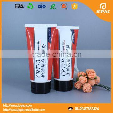 plastic cosmetic tube for facial wash, beauty whitening facial cleansing