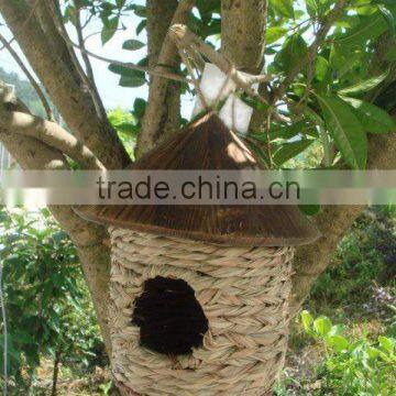 Roosting Nest Pocket With brown wood Roof FSC Mix