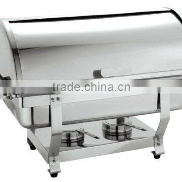 round glass lid stainless steel chafing dish