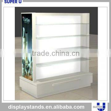 clear acrylic shelf cosmetic display stand for shampoo