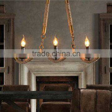 Hot Selling Hemp Ropes Pendant Lamps 240V E27 Led Light Exhibition Lamp