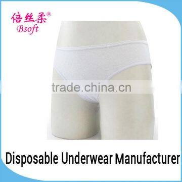 Disposable Custom Sexy Women Cotton Briefs OEM for Travel