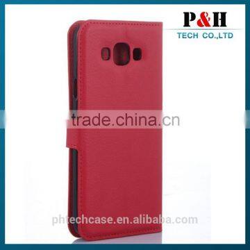 Case For Samsung Galaxy E7 Leather Stand Pouch With 2 Card Slots/Magnetic Snap photo-5